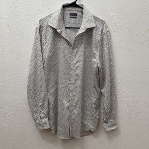 Van Heusen Men's White Patterned Shirt